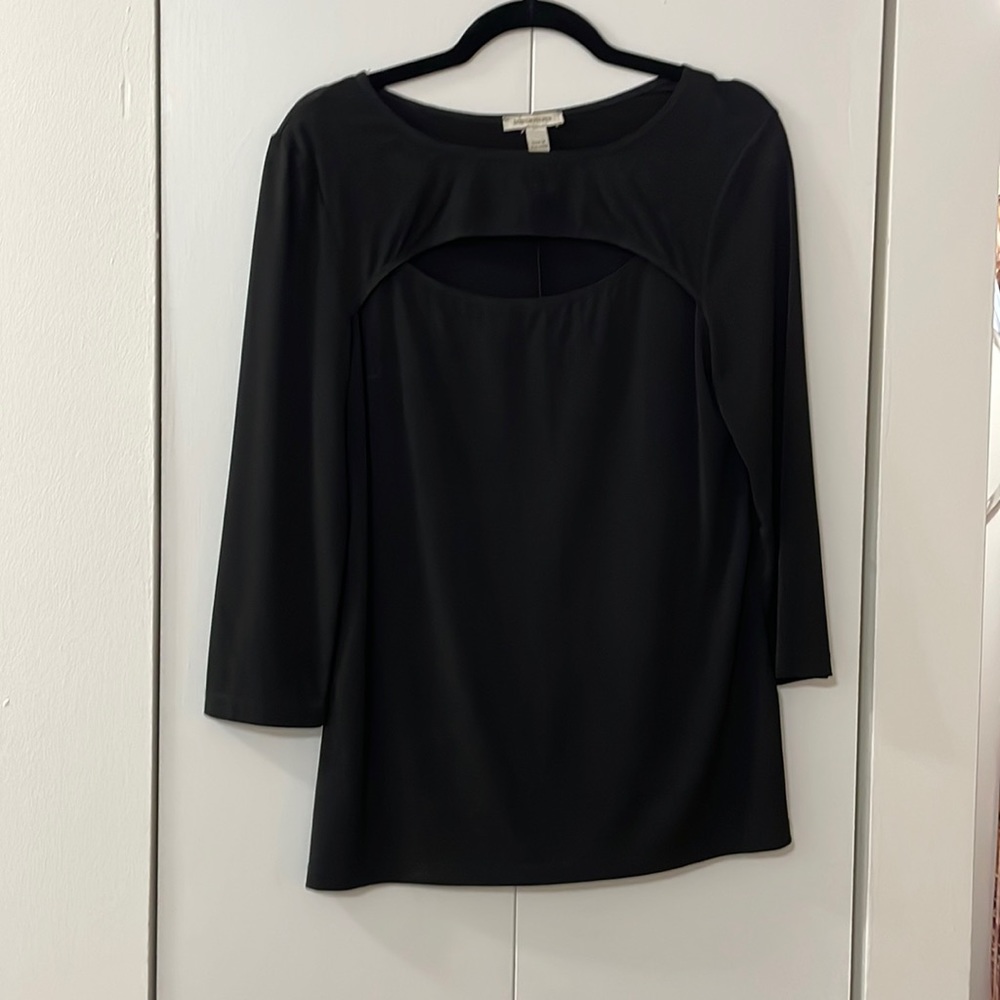 Boston Proper cutout long sleeve top